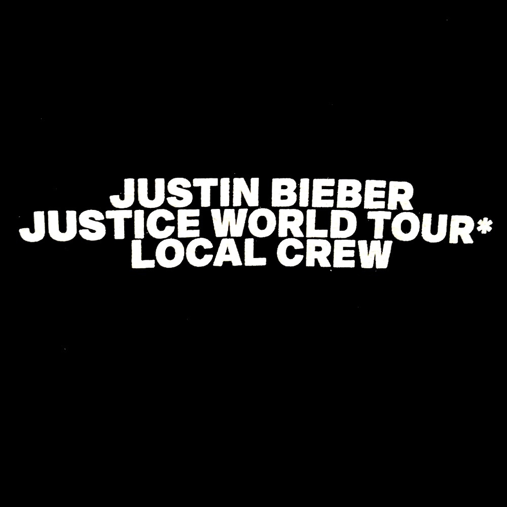 Justin Bieber CREW tour shirt